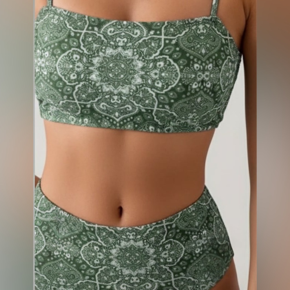 Mandala Print High Waisted  Bikini Bathing Suit - Picture 2 of 5